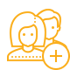 Group health insurance icon